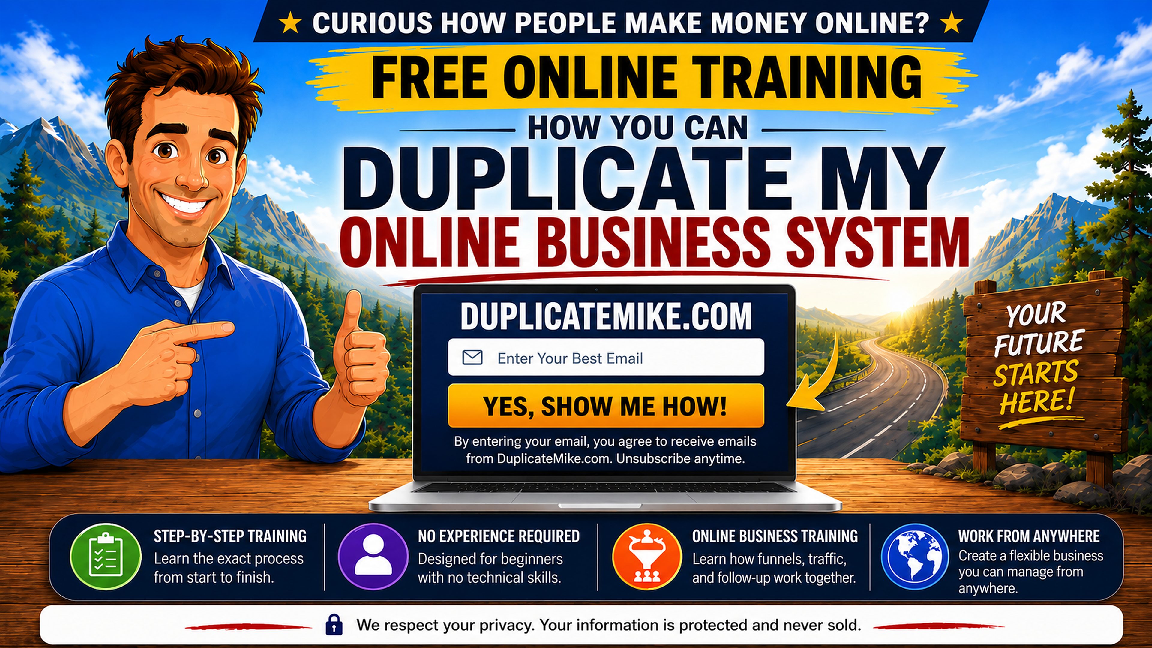 DuplicateMike.com landing page